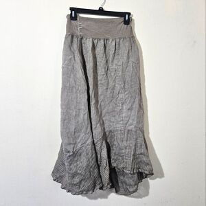 Inizio Linen Midi Skirt